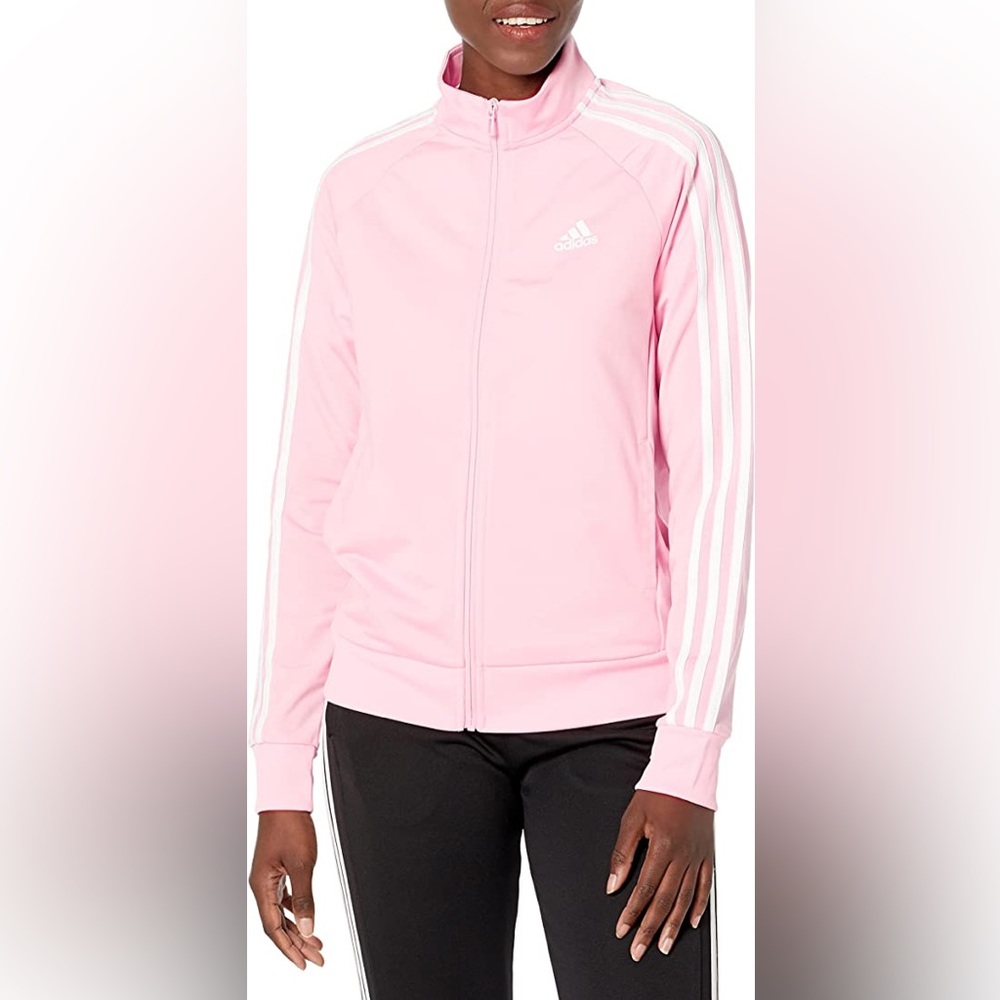 adidas Women's Essentials Warm-up Slim 3-Stripes Track Jacket